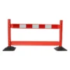 Bariera tymczasowa HDPE Czerwona 2,00 m x 1,10 m COMBRO DOBLO Pas