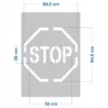STOP - szablon malarski wielorazowy do oznaczeń poziomych 64x64cm - obrazek 2