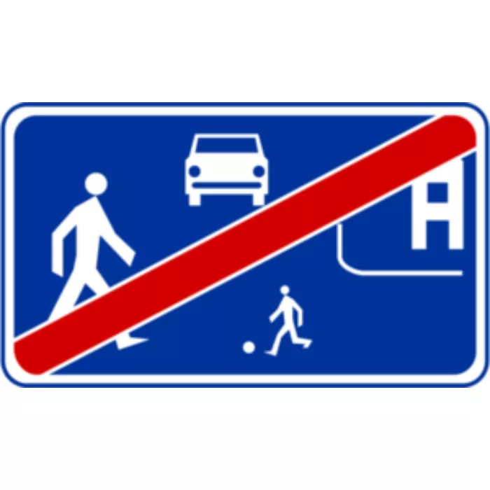 D41 Koniec strefy zamieszkania