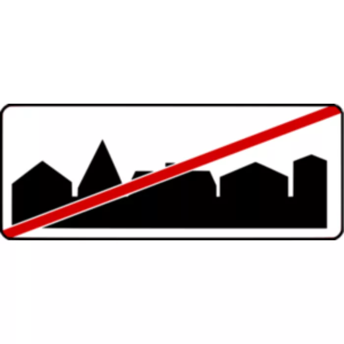 D43 Koniec obszaru zabudowanego