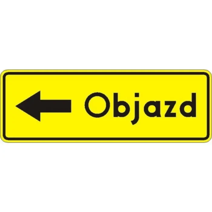 Objazd F-9A strzałka w lewo